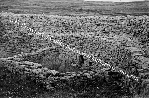 THE SEVEN CHURCHES (B) TEAMPUL A PHUILL  DUN ONAGHT  CROSS FRAGMENTS ARRANGED BY MISS STOKES  CLOGHAUN NA CARRAIGHE  CORNAU NEAR KILRONAN